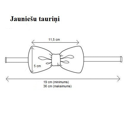 Tamborēts tauriņš pusaudzim Latvijas karoga krāsās