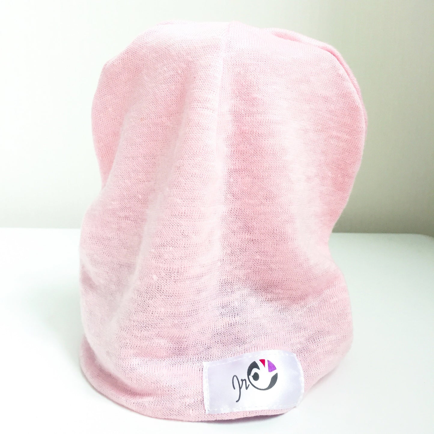 Linen and knitted hat for children