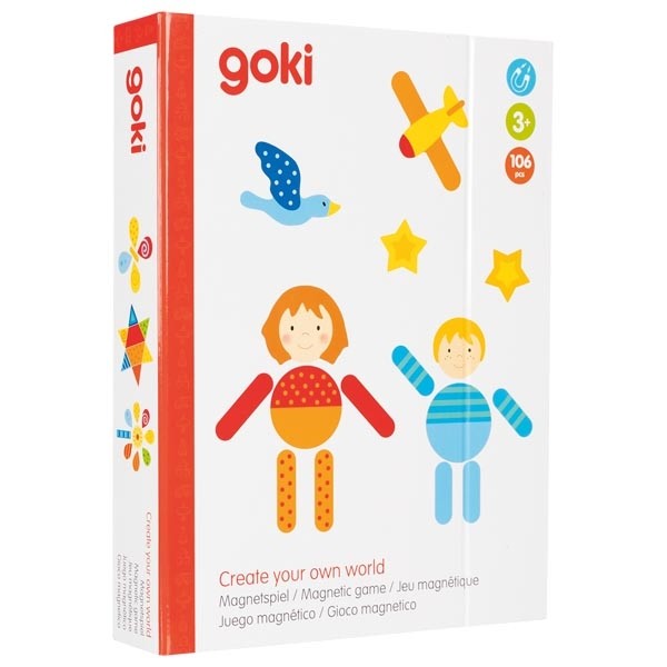 Магнитный пазл GOKI, карточная игра «Создай свой мир»