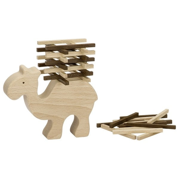 GOKI natural wooden camel - balance game