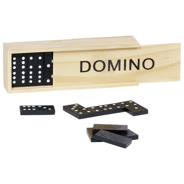 GOKI Koka spēle domino - koka kastē