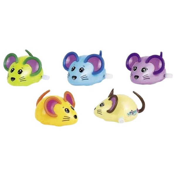 GOKI mehāniskās pelītes - uzvelkamas, plastmasas (Random 1 no 5 veidiem)